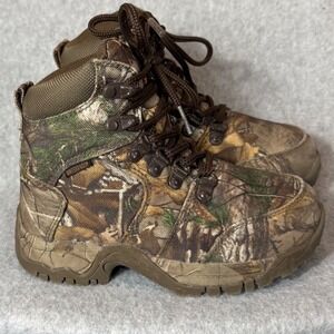 Game Winner Hunting Boots Kids Youth 1 Camo Waterproof Hunting Camping Hiking 1y